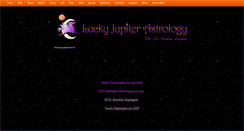 Desktop Screenshot of luckyjupiterastrology.com