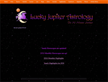 Tablet Screenshot of luckyjupiterastrology.com